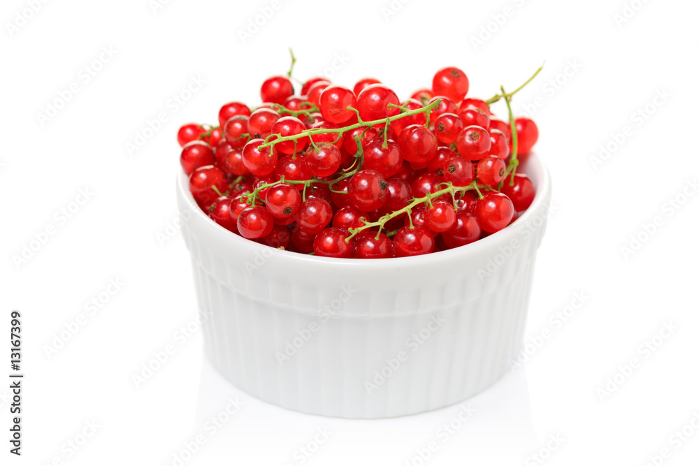 A bowl with soft fruit isolated on white background A bowl with soft fruit isolated on white background