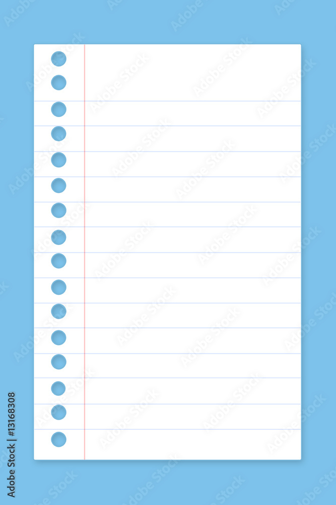 Blank notepad Blank notepad