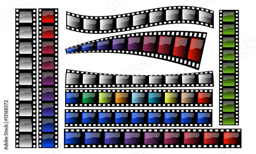 Filmstrips-Real cutouts show object behind