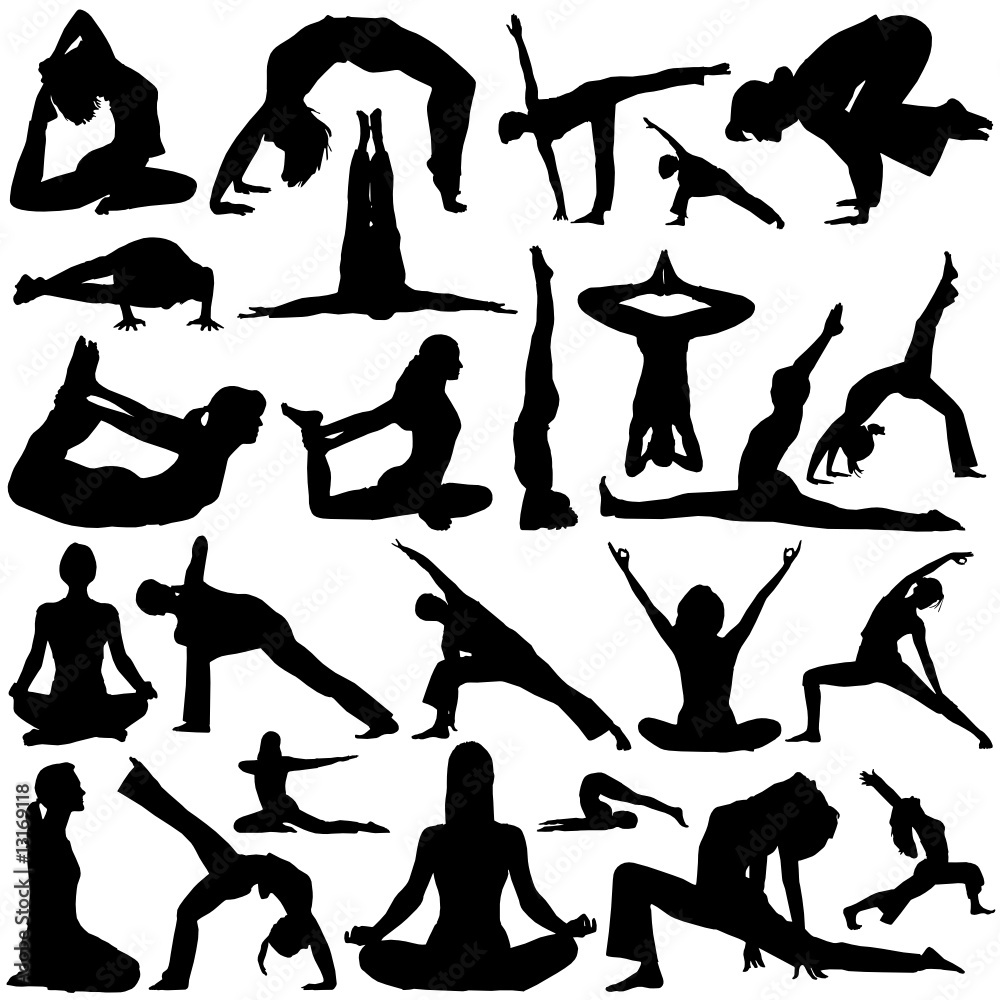 yoga vector set
