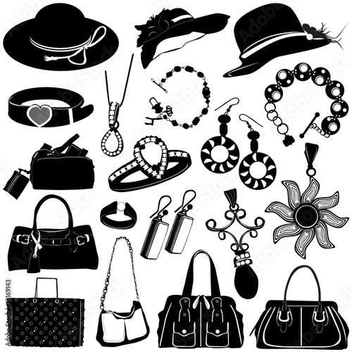 women accessories vector