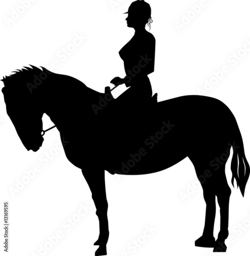 cowgirl on a horse