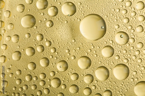 golden water drops background