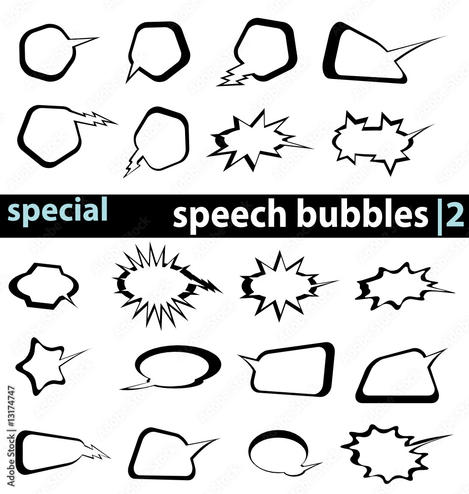 speech bubbles set speech bubbles set