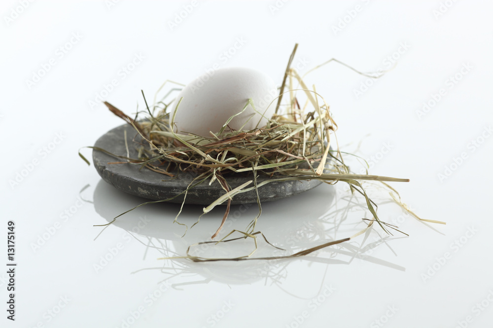 Eier_weiss_und_braun_auf_Tonschale Eier_weiss_und_braun_auf_Tonschale