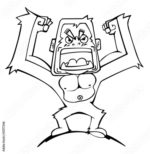 cartoon orangutang