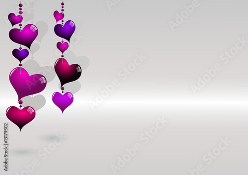 suspension de coeurs
