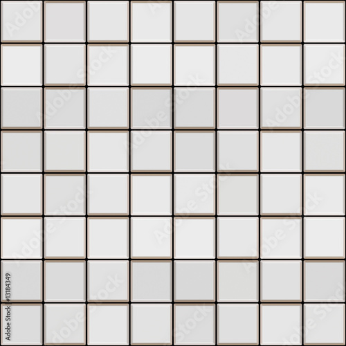 3d white tile pattern