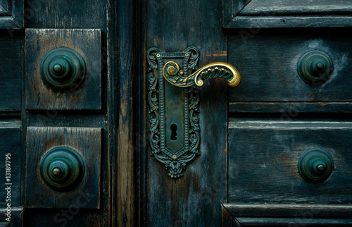 Closeup image of vintage doors © VISUAL LIFE