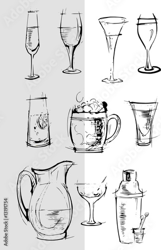 objects series - glasses clipart