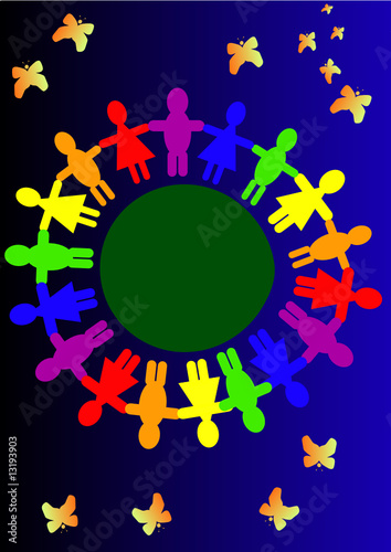 Farandole autour de la terre