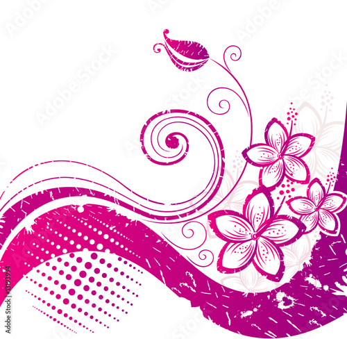 Hibiscus. Floral background.