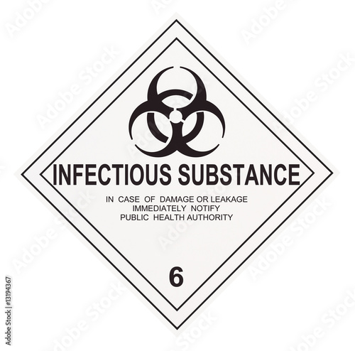 Infectious Substance Warning Label