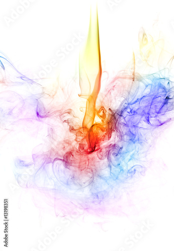 Colorful smoke