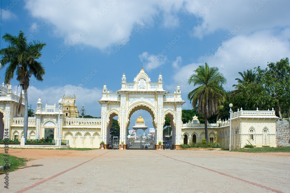 North gate of Mysore Maharajah's palace