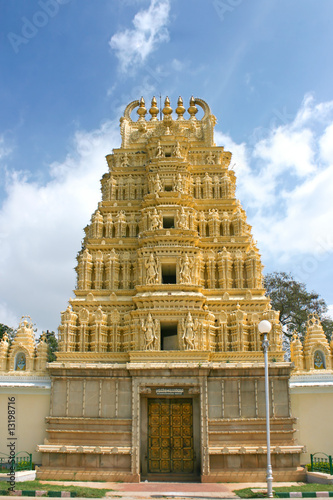 The temple inside the premises of the famous Mysore Palace