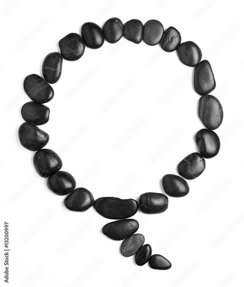 Obraz premium Rock Letter on White