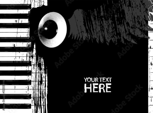 Dirty piano keys and speaker