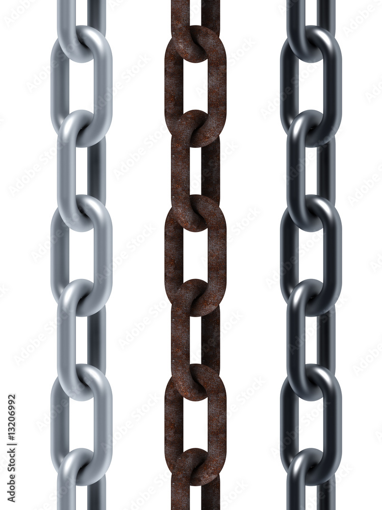 isolated seamless set of chains isolated seamless set of chains