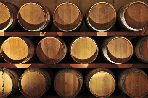 Billede på lærred Wine barrels