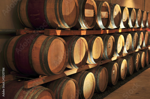 Wine barrels Fototapet