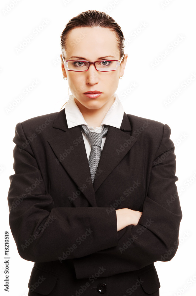 portrait of strict businesswoman