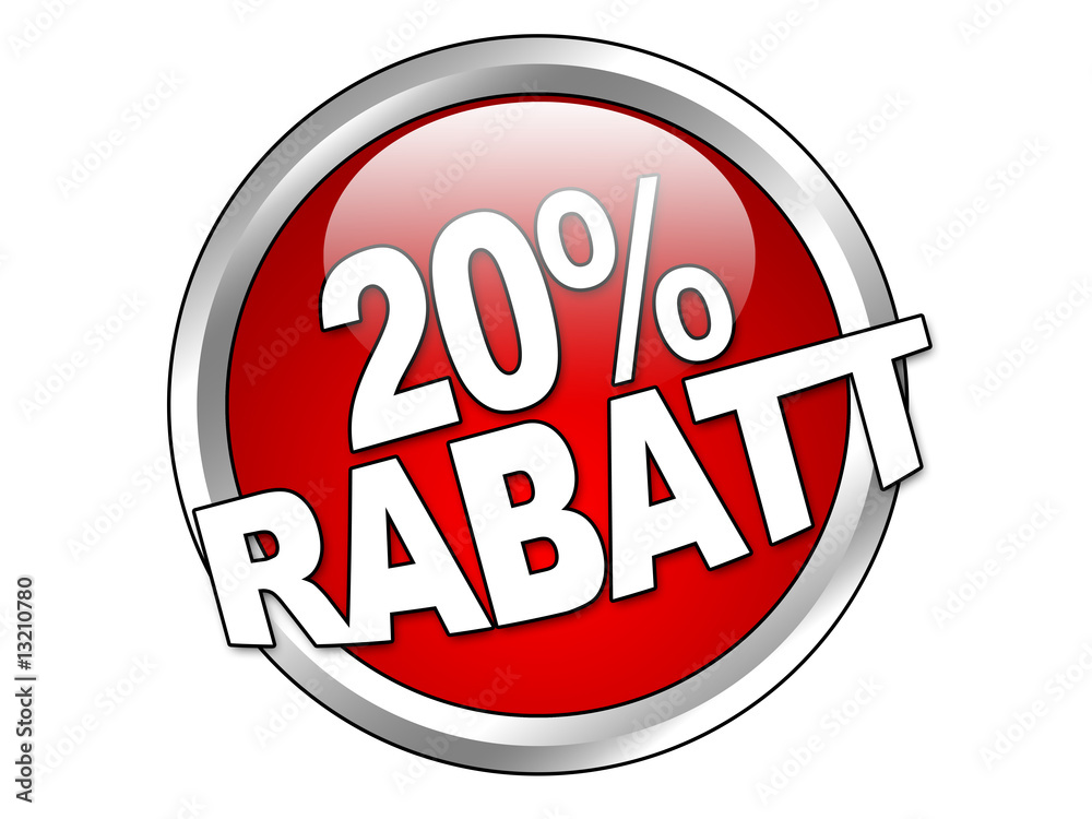 20 Prozent Rabatt StockIllustration Adobe Stock