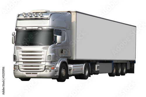 Obraz na płótnie camion blanc entièrement détouré w salonie