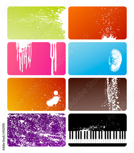 Grunge cards