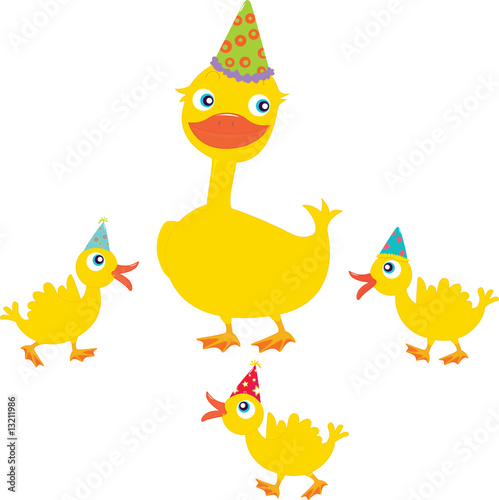 family of ducks