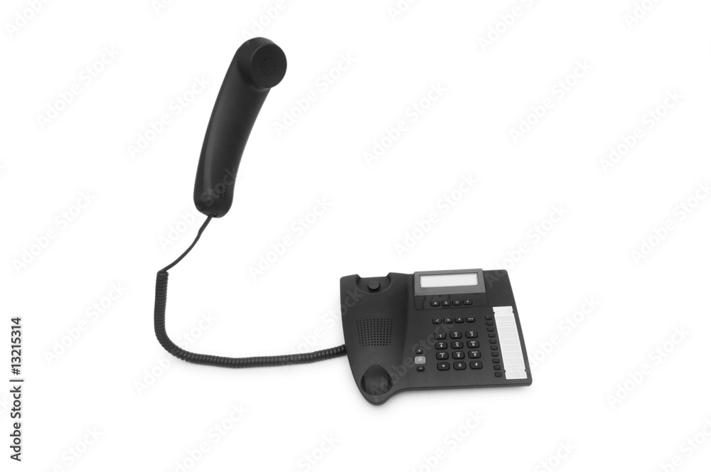 Office phone isolated on the white background Office phone isolated on the white background