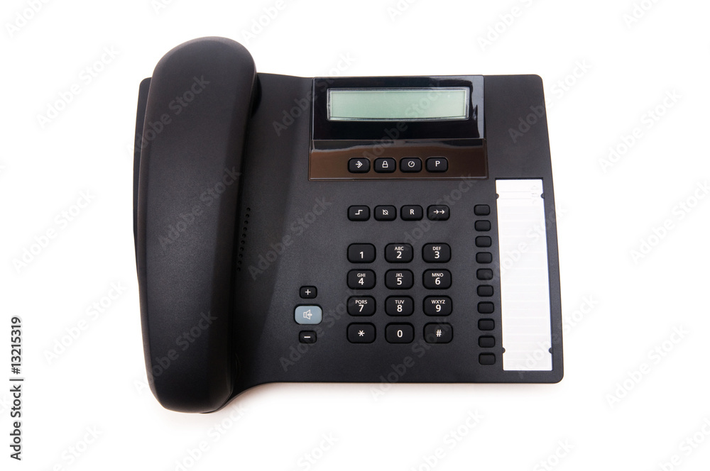 Office phone isolated on the white background Office phone isolated on the white background