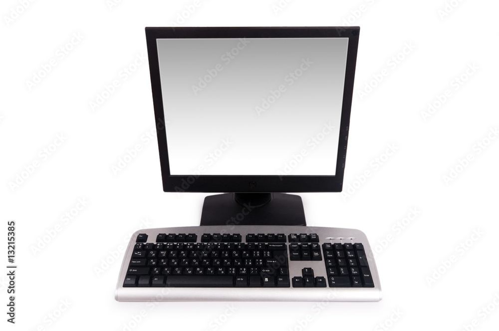 Desktop computer isolated on the white background Desktop computer isolated on the white background
