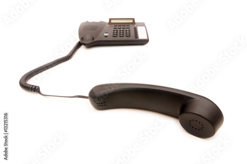 Office phone isolated on the white background