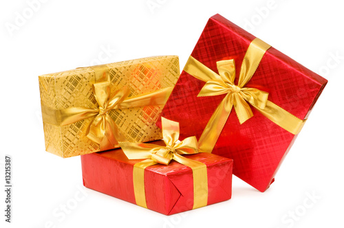 Gift boxes isolated on the white background © Elnur