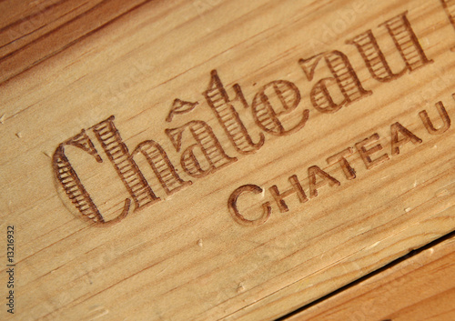 Caisse de vin en bois : Château