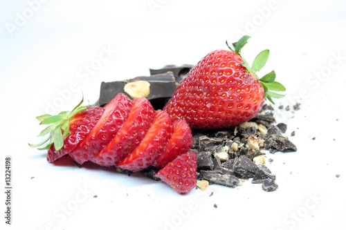 Strawberry - Strawberries - Morangos - Chocolate - Fresas photo