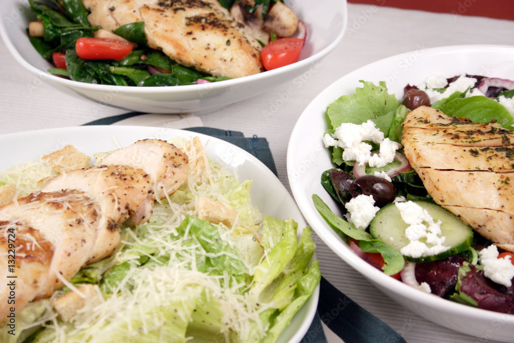 Chiken breast and salad