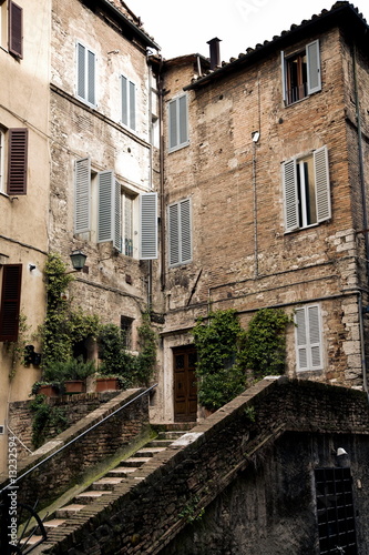 Fototapeta Naklejka Na Ścianę i Meble -  Typical Street View In Italy. Perugia.