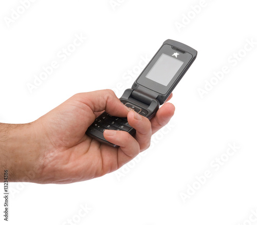 Wallpaper Mural Close up of mobile telephone in hand Torontodigital.ca