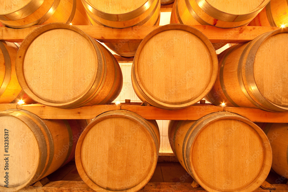 wine barrels