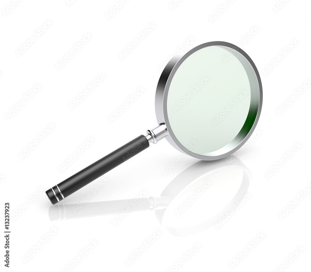 Magnify glass. 3d icon Magnify glass. 3d icon