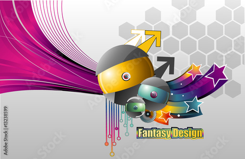 composicion abstracta en vector