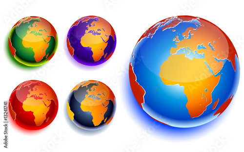 World global planet earth icon