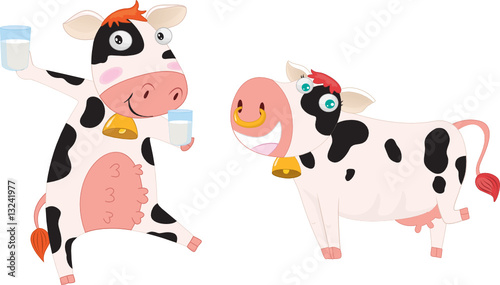 two cows