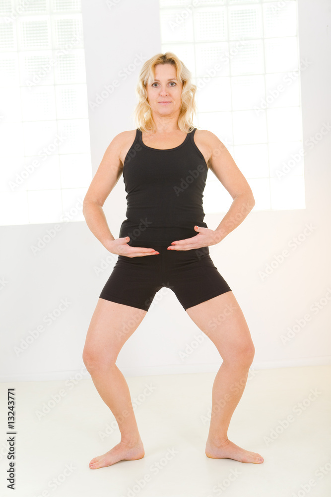 Woman doing exercises Woman doing exercises