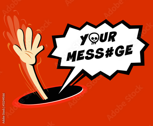 hand asking for help from someone who has fall in black hole