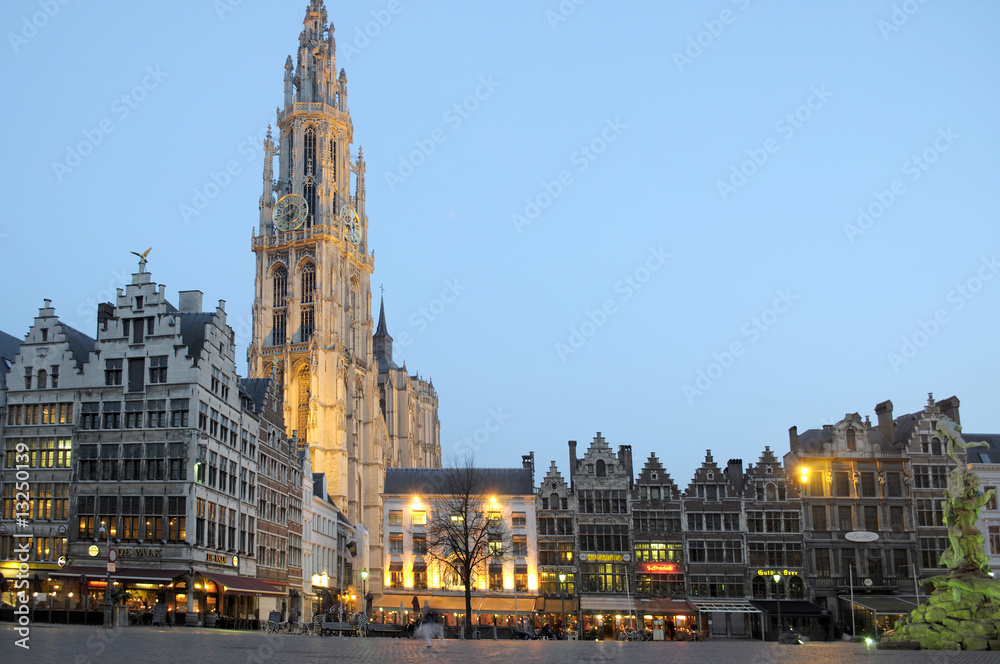 Obraz premium Groote Markt Antwerpen