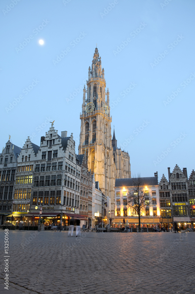 Fototapeta premium Antwerpen groote Markt
