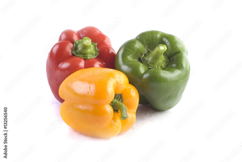 peppers isolated in white peppers isolated in white